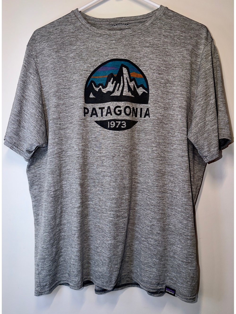 Men’s Patagonia Capilene T shirt. Gray size L